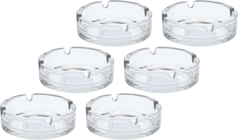 mucHome Aschenbecher aus Glas für Zigaretten - für Haushalt und Gastro - Rund Ø 10,5 cm von mucHome
