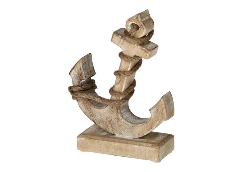 mucHome Fensterdekoration Rustikaler Holz Anker Deko-Objekt mit Jute, Mangoholz mucHome Fensterdekoration Rustikaler Holz Anker Deko-Objekt mit Jute, Mangoholz von mucHome