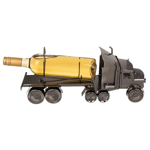 mucHome Flaschenhalter Metall Geschenk Halterung Dekoration (LKW 43 x 19 cm) von mucHome