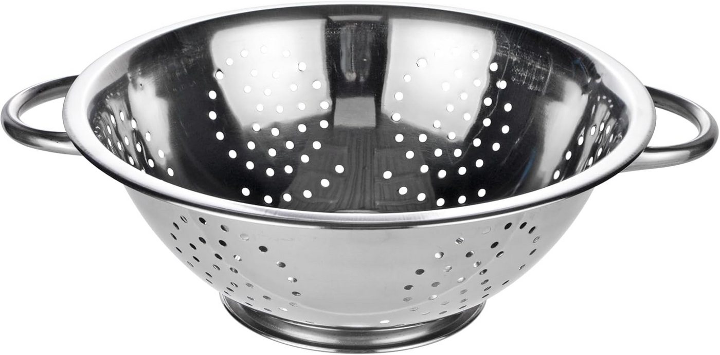mucHome Küchensieb Edelstahl Küchensieb mit 2 Griffen – Ø 28 cm, Salatsieb Standseiher mucHome Küchensieb Edelstahl Küchensieb mit 2 Griffen – Ø 28 cm, Salatsieb Standseiher von mucHome