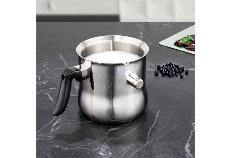 mucHome Milchtopf Milchtopf und Simmertopf 1,2 Liter doppelwandiger Edelstahl Topf mucHome Milchtopf Milchtopf und Simmertopf 1,2 Liter doppelwandiger Edelstahl Topf von mucHome