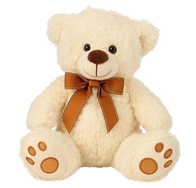 mucHome Sitzbank Plüsch Teddybär, 26 cm Höhe, Weiß, Kuscheltiere mit Schleife mucHome Sitzbank Plüsch Teddybär, 26 cm Höhe, Weiß, Kuscheltiere mit Schleife von mucHome