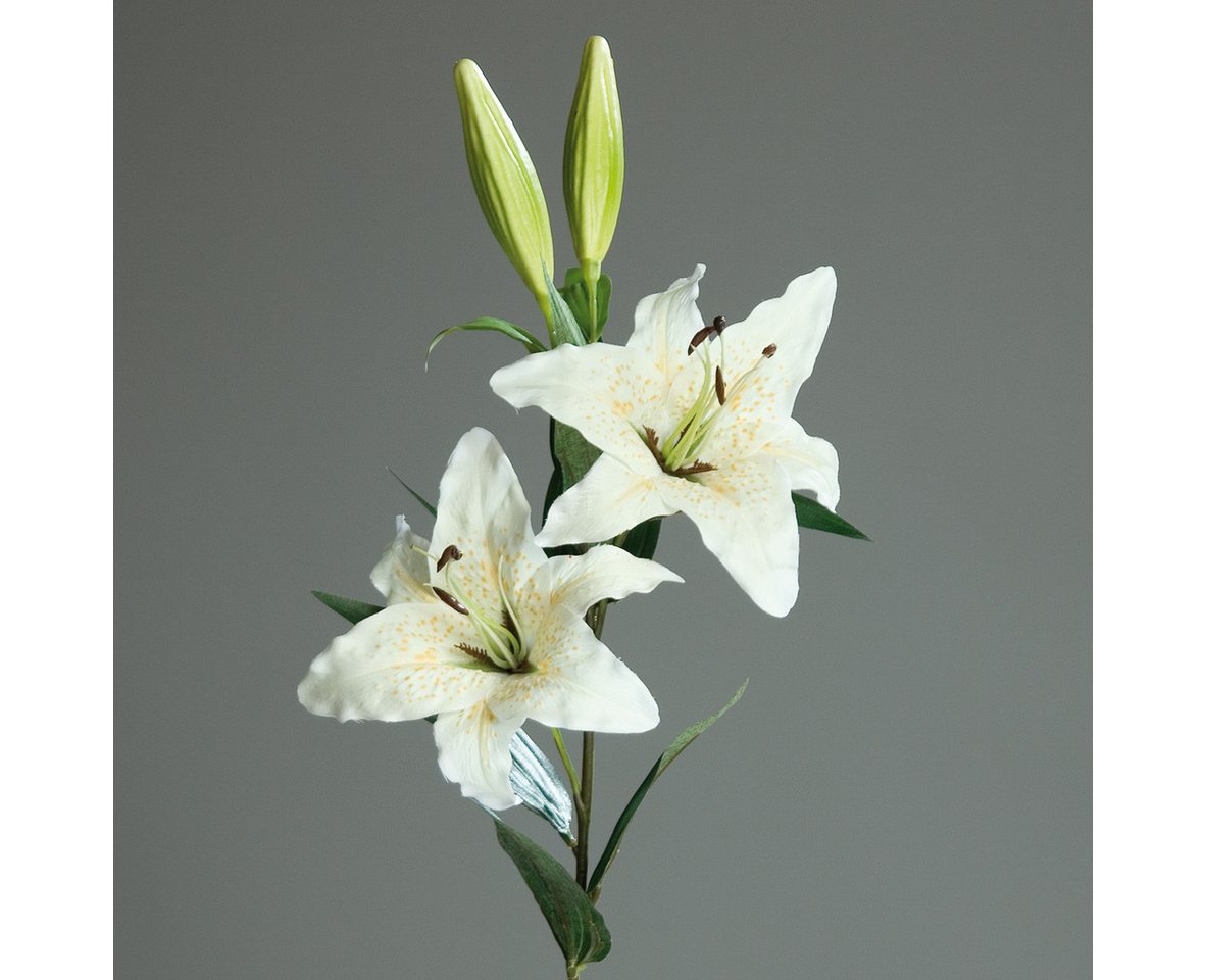 Kunstblume künstlicher großer Lilienzwei 85cm Seidenblume, mucPlants Kunstblume künstlicher großer Lilienzwei 85cm Seidenblume, mucPlants von mucPlants