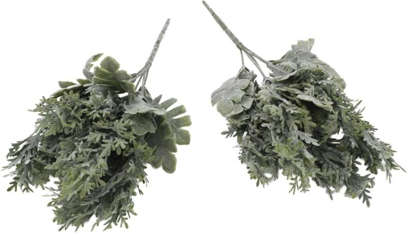 Kunstpflanze 2er Set künstliches Silberblatt 35 cm Kunstpflanze Greiskraut, mucPlants Kunstpflanze 2er Set künstliches Silberblatt 35 cm Kunstpflanze Greiskraut, mucPlants von mucPlants