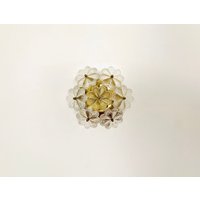 1 Of 2 Floral Mid-Century Modern Crystal Glass Wall Lamps By Ernst Palme | 1960S von mucdesign