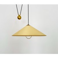 Large Adjustable Pendant Lamp With Counterweight By Florian Schulz | 1960S Large Adjustable Pendant Lamp With Counterweight By Florian Schulz | 1960S von mucdesign