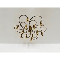Large Mid-Century Modern Sputnik Flush Light By M-Design | 1970S Large Mid-Century Modern Sputnik Flush Light By M-Design | 1970S von mucdesign