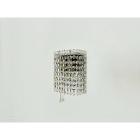 Mid Century Modern Crystal Glass & Acrylic Wall Lamp By Bakalowits | 1960S von mucdesign