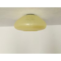 Mid-Century Modern Glass Flush Lamp By Wilhelm Wagenfeld For Peill & Putzler | 1950S von mucdesign