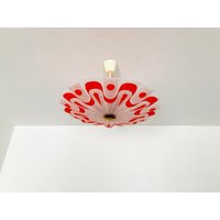 Mid-Century Modern Glass Uplight By Veb | 1950S von mucdesign