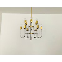 Mid Century Modern Holywood Regency Bicolor Chandelier | 1970S von mucdesign