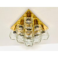 Mid-Century Modern Ice Cube Flush Light By J.t. Kalmar | 1960S von mucdesign