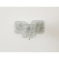 Mid-Century Modern Ice Glass Wall Lamp By J.t. Kalmar | 1960S von mucdesign
