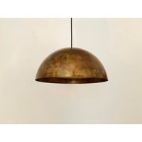 Unique Patinated Mid-Century Modern Copper Dome Pendant Lamp By Beisl | 1960S von mucdesign