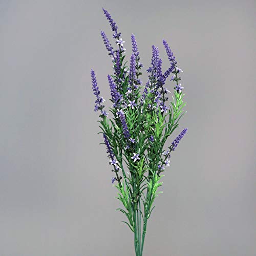 mucplants Ehrenpreis Veronica Busch 60cm mit Steckstab Kunstblumen künstliche Blumen (Blau) von mucplants