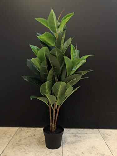 mucplants Ficus Elastica 70cm künstlicher Gummibaum Indischer Kautschukbaum Kunstbaum Kunstpflanzen Zimmerpflanze mucplants Ficus Elastica 70cm künstlicher Gummibaum Indischer Kautschukbaum Kunstbaum Kunstpflanzen Zimmerpflanze von mucplants