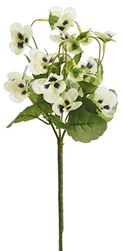 mucplants Hornveilchen Stecker 22cm weiß-Creme Kunstblumen künstliche Stiefmütterchen Viola mucplants Hornveilchen Stecker 22cm weiß-Creme Kunstblumen künstliche Stiefmütterchen Viola von mucplants