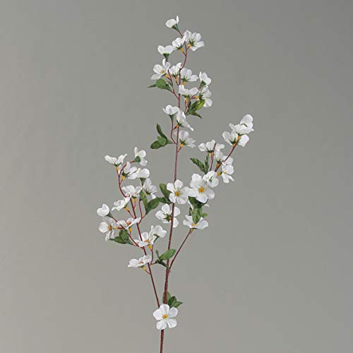 mucplants Künstlicher Apfelblütenzweig Weiß Kunstzweig Kunstblumen Künstliche Blumen Seidenblumen Kunstpflanze von mucplants
