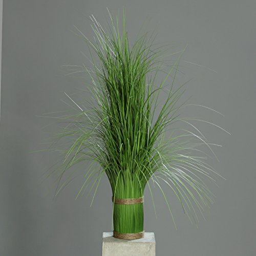 mucplants Kunstgras Grasarrangement, 95 cm, Durchmesser 11 cm, Stehgras Reisgrasbündel von mucplants