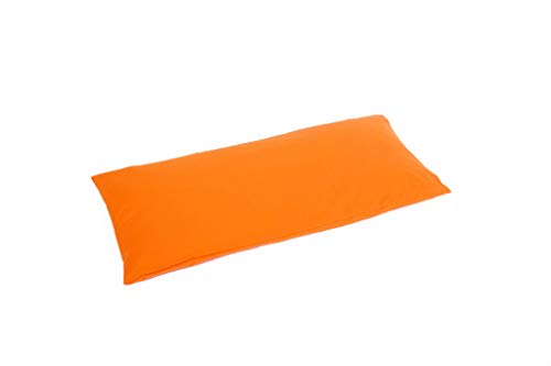 mudis Naturkissen&mehr Bio Zirbenkissen 20 x 50cm mit 100% Bio Baumwolle Bezug G.O.T.S (orange) von mudis Naturkissen&mehr