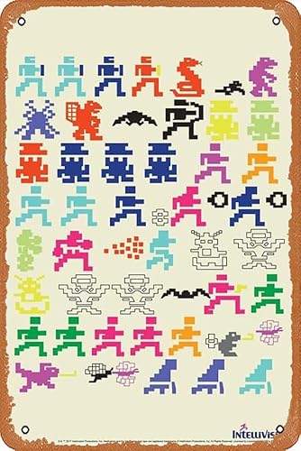Intellivision Game Characters Video Gaming Retro – Poster Retro Metallschild Vintage Blechschild für Bar Man Cave Cafe Office Home Wall Decor Geschenk 30,5 x 20,3 cm Intellivision Game Characters Video Gaming Retro – Poster Retro Metallschild Vintage Blechschild für Bar Man Cave Cafe Office Home Wall Decor Geschenk 30,5 x 20,3 cm von muecddoa