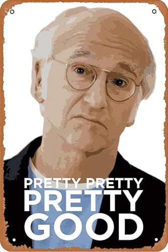 muecddoa Curb Your Enthusiasm Grafik mit Larry David Poster Metall-Blechschild Retro Vintage 20,3 x 30,5 cm Wanddekoration, 20,3 x 30,5 cm von muecddoa