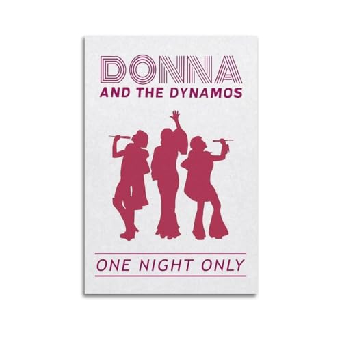 muegrbgs Donna und die Dynamos Poster, Wandkunst, Vintage-Poster, dekoratives Gemälde für Wohnzimmer, Schlafzimmer, elegantes ästhetisches Poster, 50 x 75 cm, ungerahmter Stil muegrbgs Donna und die Dynamos Poster, Wandkunst, Vintage-Poster, dekoratives Gemälde für Wohnzimmer, Schlafzimmer, elegantes ästhetisches Poster, 50 x 75 cm, ungerahmter Stil von muegrbgs