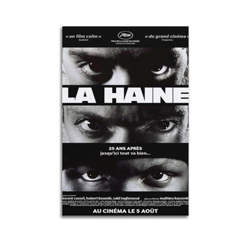 muegrbgs La Haine Poster, Wandkunst, Vintage-Poster, dekoratives Gemälde für Wohnzimmer, Schlafzimmer, elegantes ästhetisches Poster, 50 x 75 cm, ungerahmter Stil muegrbgs La Haine Poster, Wandkunst, Vintage-Poster, dekoratives Gemälde für Wohnzimmer, Schlafzimmer, elegantes ästhetisches Poster, 50 x 75 cm, ungerahmter Stil von muegrbgs
