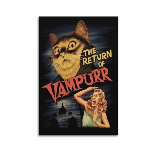 muegrbgs Poster "The Return of Vampurr", Vintage-Poster, dekoratives Gemälde für Wohnzimmer, Schlafzimmer, elegantes ästhetisches Poster, 20 x 30 cm, ungerahmter Stil muegrbgs Poster "The Return of Vampurr", Vintage-Poster, dekoratives Gemälde für Wohnzimmer, Schlafzimmer, elegantes ästhetisches Poster, 20 x 30 cm, ungerahmter Stil von muegrbgs