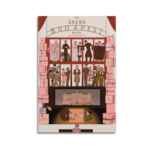 muegrbgs The Grand Budapest Hotel-Poster, Wandkunst, Cover-Raum, Vintage-Poster, dekoratives Gemälde für Wohnzimmer, Schlafzimmer, elegantes ästhetisches Poster, 60 x 90 cm, ungerahmter Stil muegrbgs The Grand Budapest Hotel-Poster, Wandkunst, Cover-Raum, Vintage-Poster, dekoratives Gemälde für Wohnzimmer, Schlafzimmer, elegantes ästhetisches Poster, 60 x 90 cm, ungerahmter Stil von muegrbgs