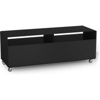 Müller Möbelfabrikation - R 109N Sideboard mit Klapptür auf Rollen, anthrazit seidenmatt (RAL 7016) von müller möbelfabrikation