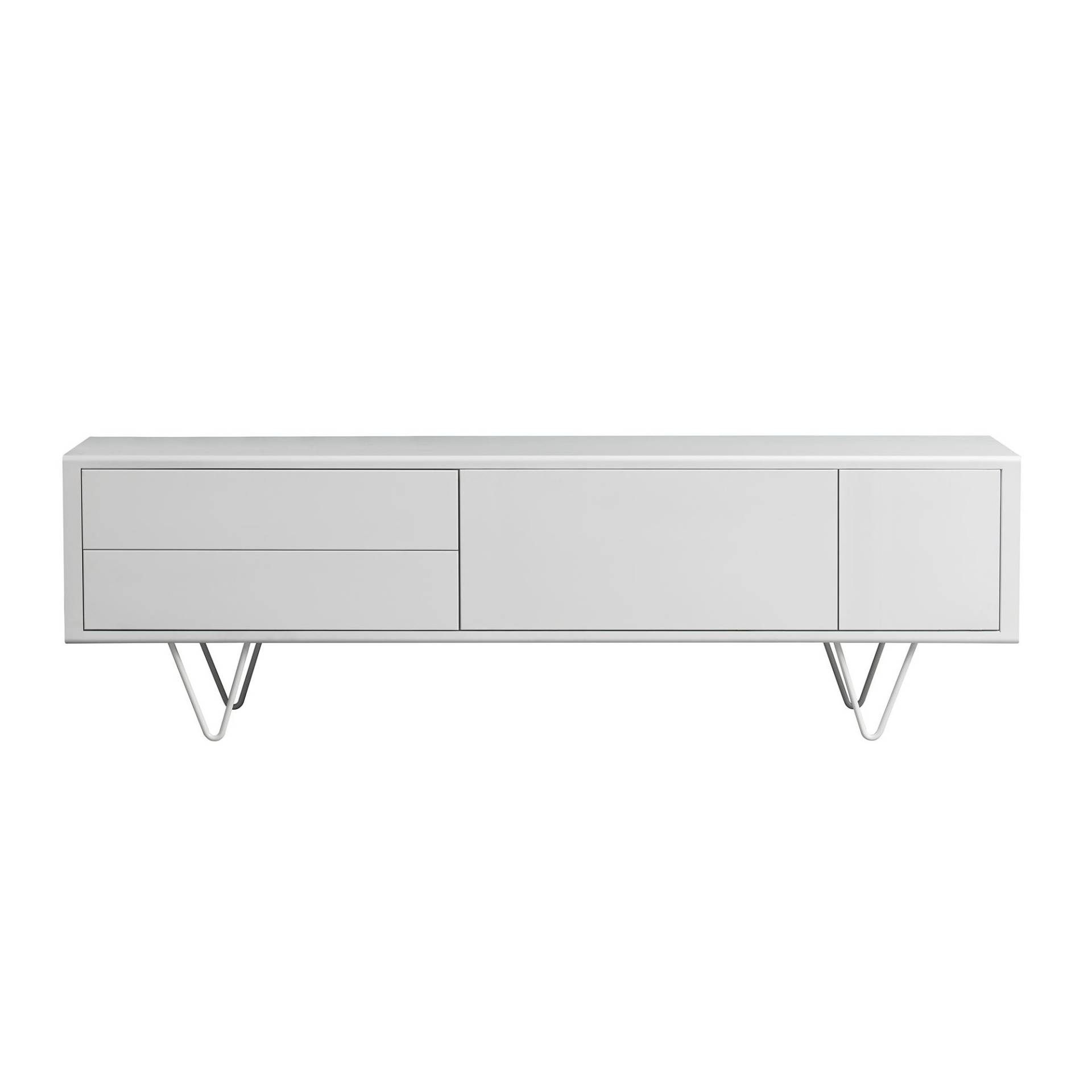 müller möbelfabrikation - Modular S36-H2-208 Sideboard - signalweiß RAL9003/seidenmatt lackiert/BxHxT 208x64x40cm von müller möbelfabrikation