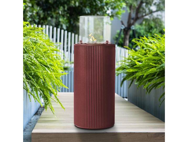 muenkel design Cascade [Ethanol Feuerstelle für den Innen- und Außenbereich]: Purjai Red von muenkel-design