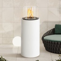 muenkel design Sid [Ethanol Feuerstelle für den Innen- und Außenbereich]: Weiß, 107 cm von muenkel design