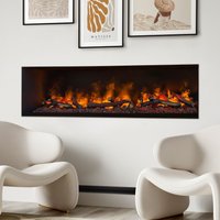 muenkel design wall fire electronic PRO [Opti-myst Elektrokamineinsatz Wandeinbau]: 1650 mm - ohne Dekoholz - 2.000 Watt Heizleistung - Tank von muenkel design