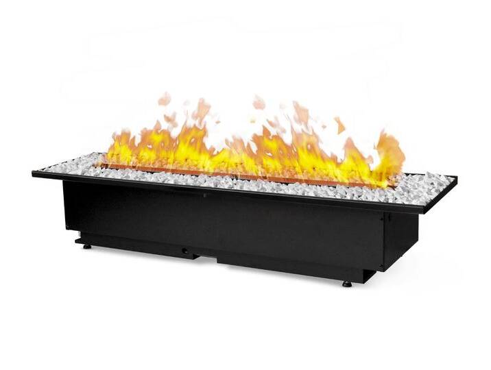 Dimplex Kieswanne für cassette 1000: Kieswanne schwarz mit weißen Steinen - 120 cm von muenkel.eu