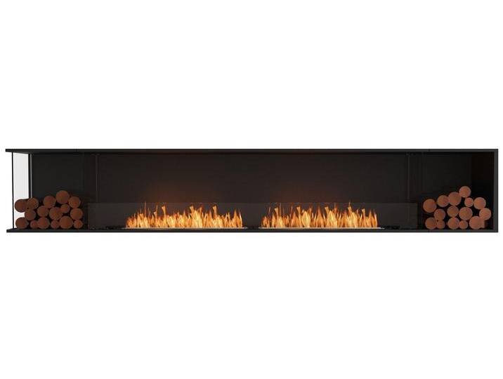 EcoSmart Flex - Front + links offen [Ethanol Einbau Gehäuse]: Flex122 - Holzbox doppelseitig von muenkel.eu