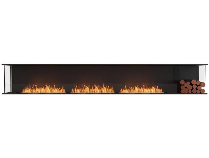 EcoSmart Flex - Front + links offen [Ethanol Einbau Gehäuse]: Flex140 - Holzbox rechtsseitig von muenkel.eu