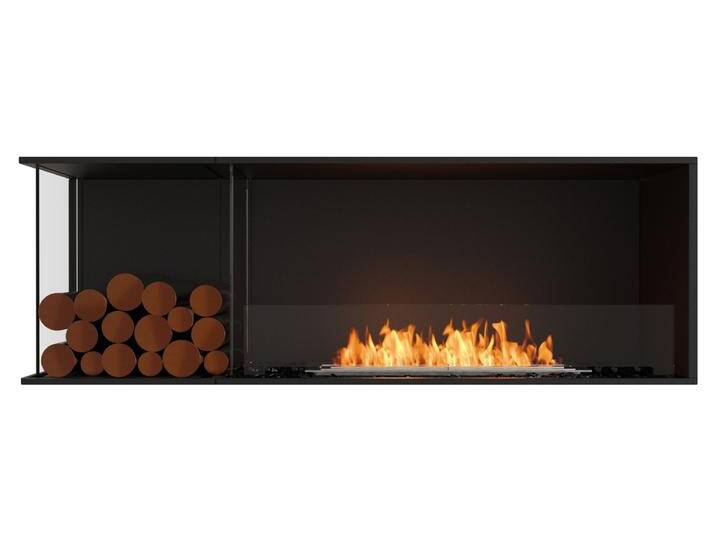 EcoSmart Flex - Front + links offen [Ethanol Einbau Gehäuse]: Flex60 - Holzbox linksseitig von muenkel.eu