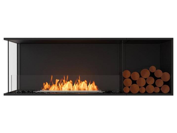 EcoSmart Flex - Front + links offen [Ethanol Einbau Gehäuse]: Flex60 - Holzbox rechtsseitig von muenkel.eu