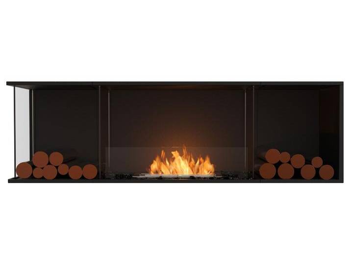 EcoSmart Flex - Front + links offen [Ethanol Einbau Gehäuse]: Flex68 - Holzbox doppelseitig von muenkel.eu