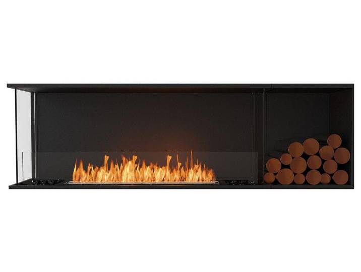 EcoSmart Flex - Front + links offen [Ethanol Einbau Gehäuse]: Flex68 - Holzbox rechtsseitig von muenkel.eu