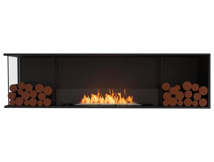 EcoSmart Flex - Front + links offen [Ethanol Einbau Gehäuse]: Flex78 - Holzbox doppelseitig von muenkel.eu