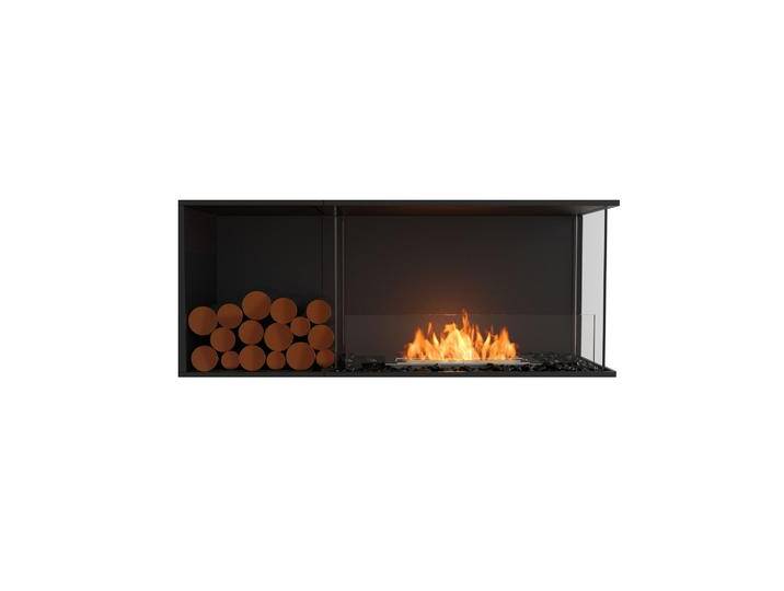 EcoSmart Flex - Front + rechts offen [Ethanol Einbau Gehäuse]: Flex50 - Holzbox linksseitig von muenkel.eu