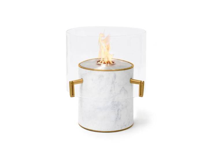 EcoSmart PILLAR 3L [Design Ethanol Kamin]: Marble white von muenkel.eu