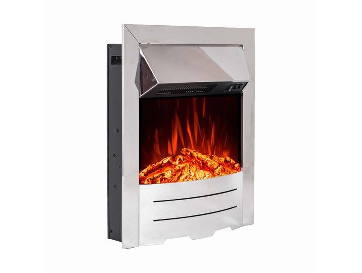 Noble Flame BEDFORD Chrom [elektrischer Einbaukamin] von muenkel.eu