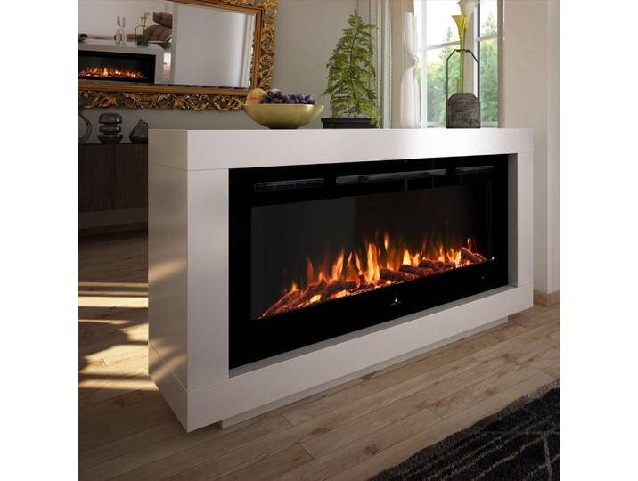 Noble Flame NEVADA Elektrokamin-Raumteiler, zweiseitiges Design, 750-3000W Heizleistung, Fernbedienung, Schwarz von muenkel.eu