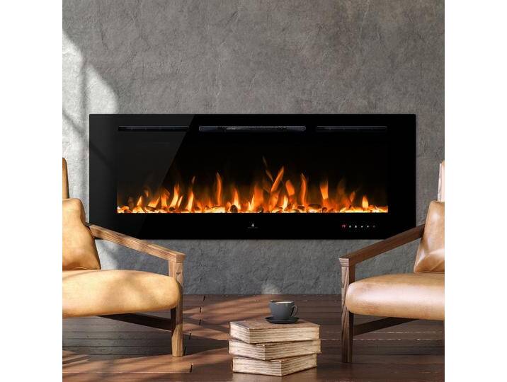 Noble Flame PARIS schwarz 660 [Elektrokamin Wandeinbau/wandhängend] von muenkel.eu
