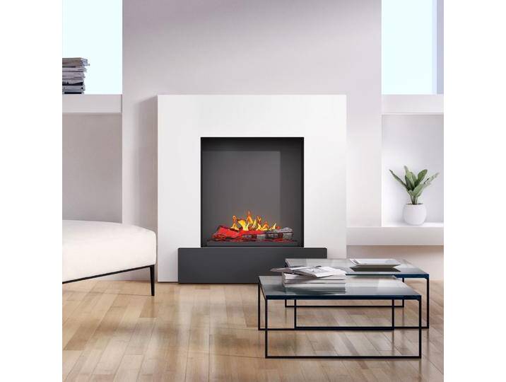 Noble Flame SUVA 1100 FS [Opti-myst Elektrokamin mit Heizung]: Weiß - Schwarz, spiegelnd von muenkel.eu