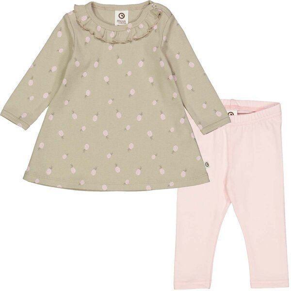 müsli Set aus Langarmkleid und Babyleggings von müsli